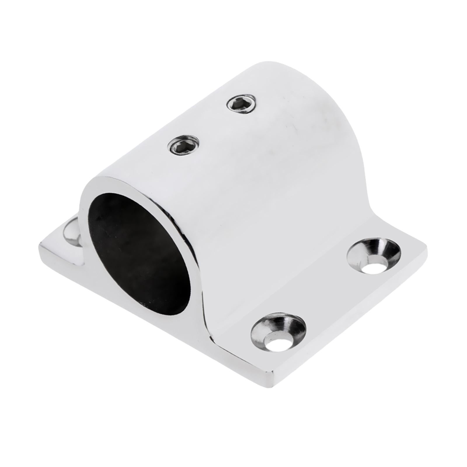 4 Pieces 316 Stainless Steel Boat Hand Rail Fitting 1'' Rectangular Base D44906