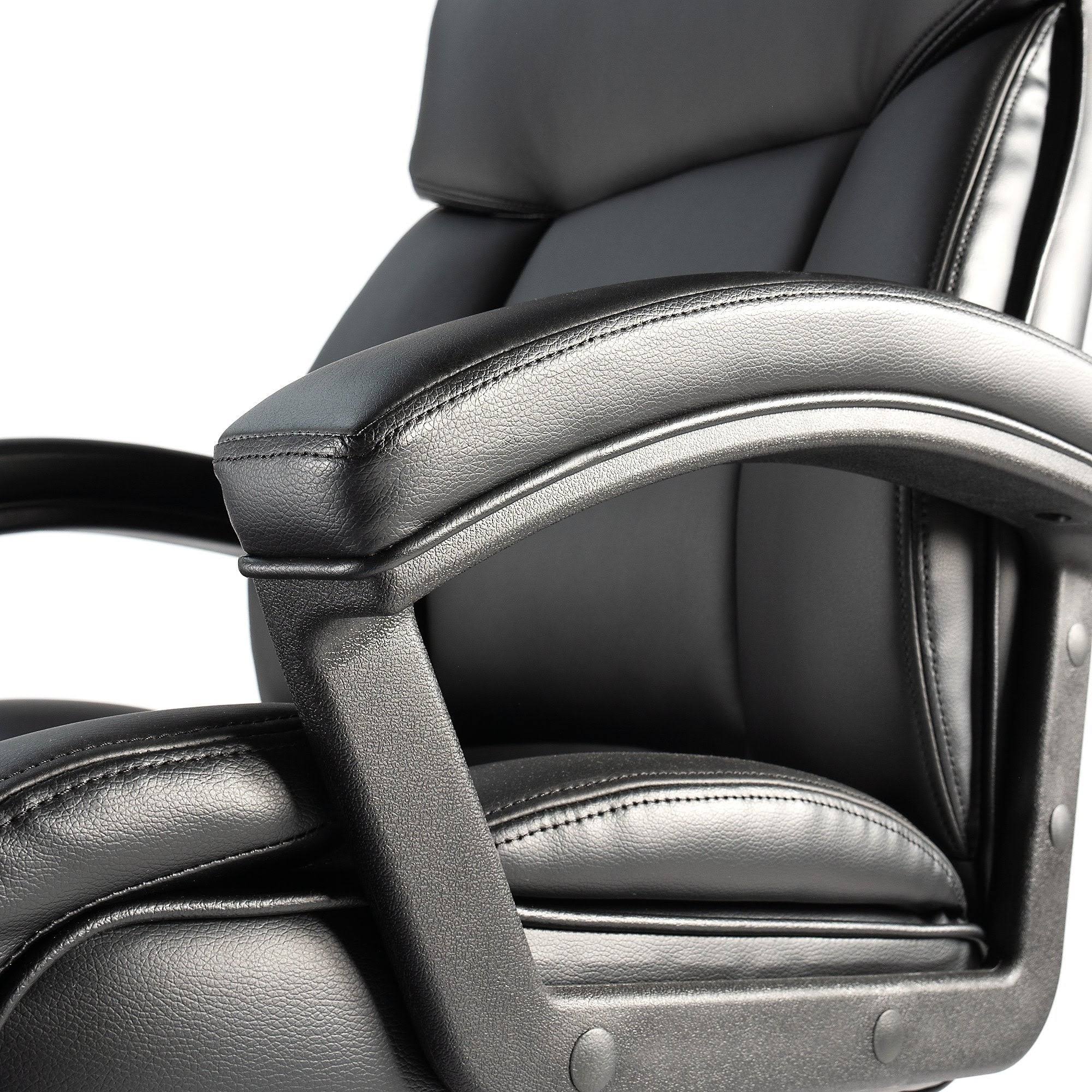 Black Bonded Leather Ergonomic Executive Chair V36657