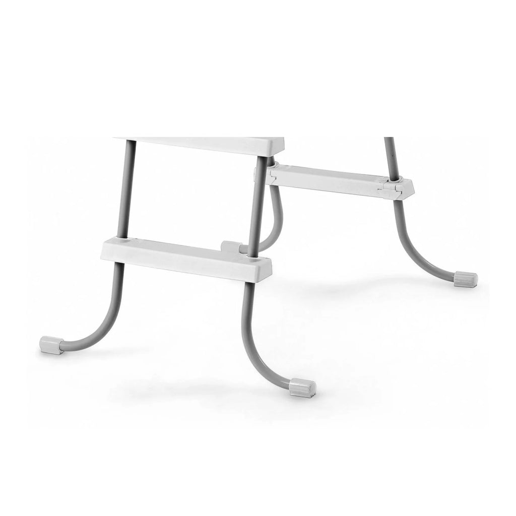 Above Ground Steel Frame Pool Ladder 42-Inch with Protective Mat I41318