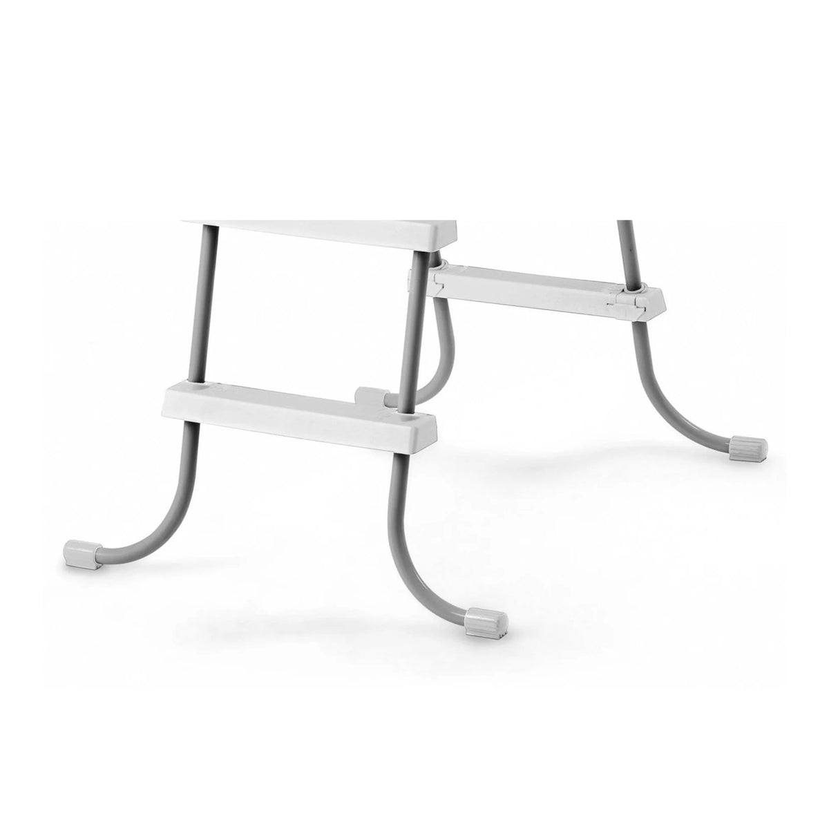 Above Ground Steel Frame Pool Ladder 42-Inch with Protective Mat I41318