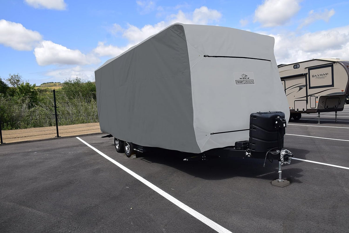 Gray Travel Trailer RV Cover Q57445