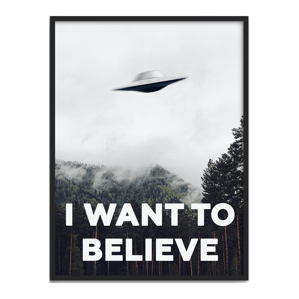X Files I Want To Believe Poster 12"X16" C9214