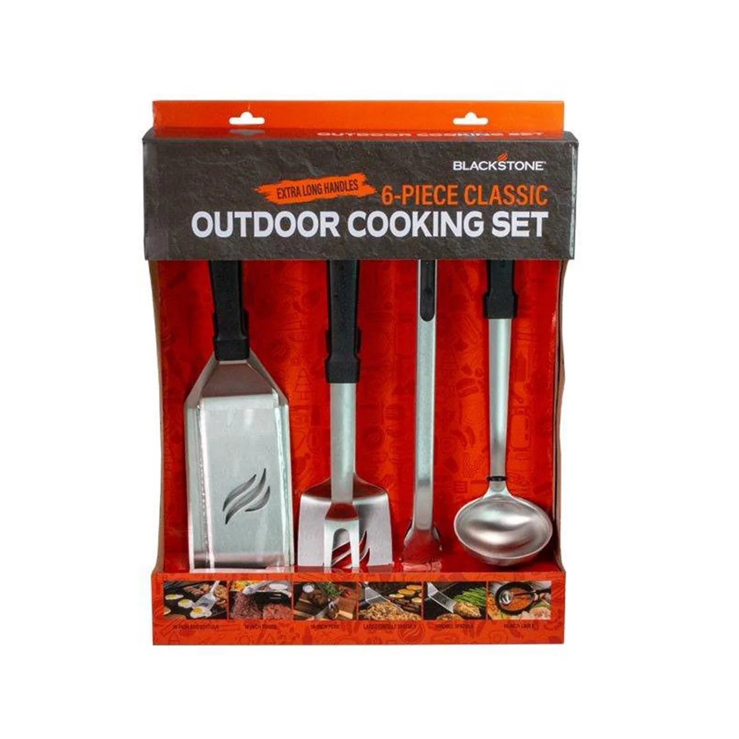 6-Piece Stainless Steel Outdoor Griddle Cooking Set B6225