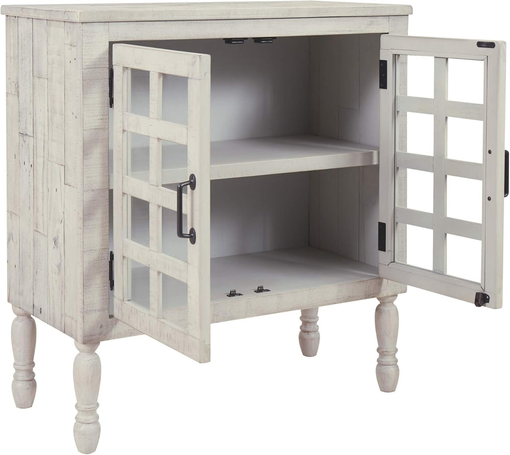 White Accent Cabinet F92474