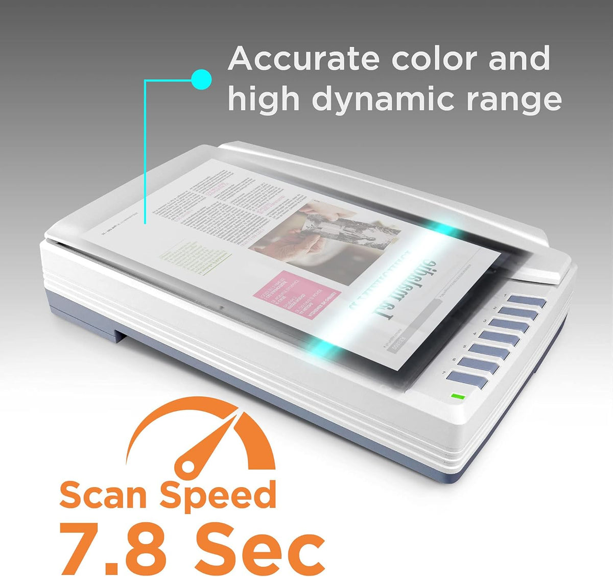 A3 CCD Flatbed Scanner with 800dpi Resolution V8383