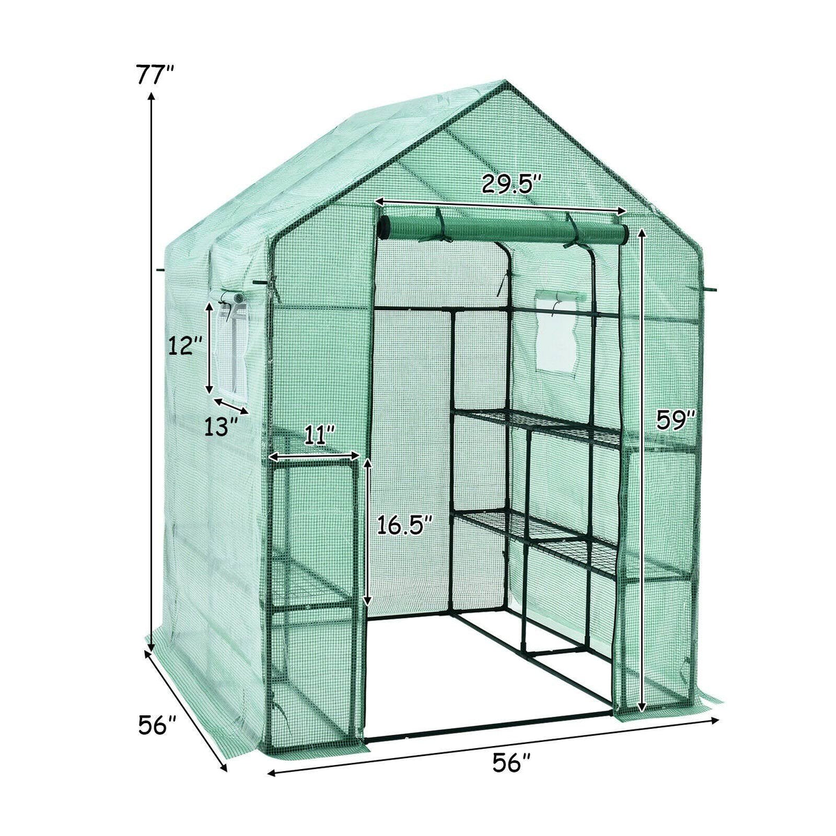 Walk-In Greenhouse with Observation Windows Y7690