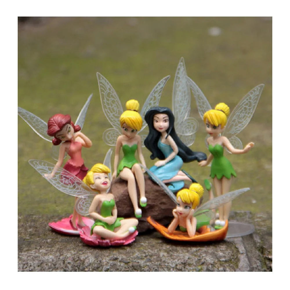 6pcs Fairy Girls Dolls Cake Topper L3192