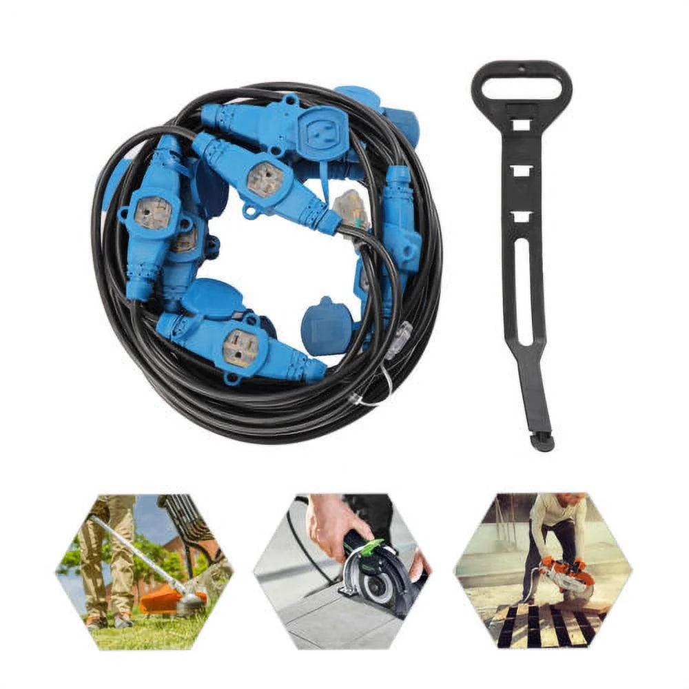 13 Plugs 65FT 12 Awg Power Extension Cord Splitter O214