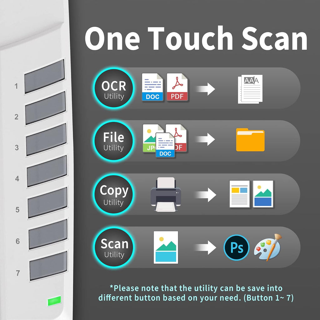 A3 CCD Flatbed Scanner with 800dpi Resolution V8383