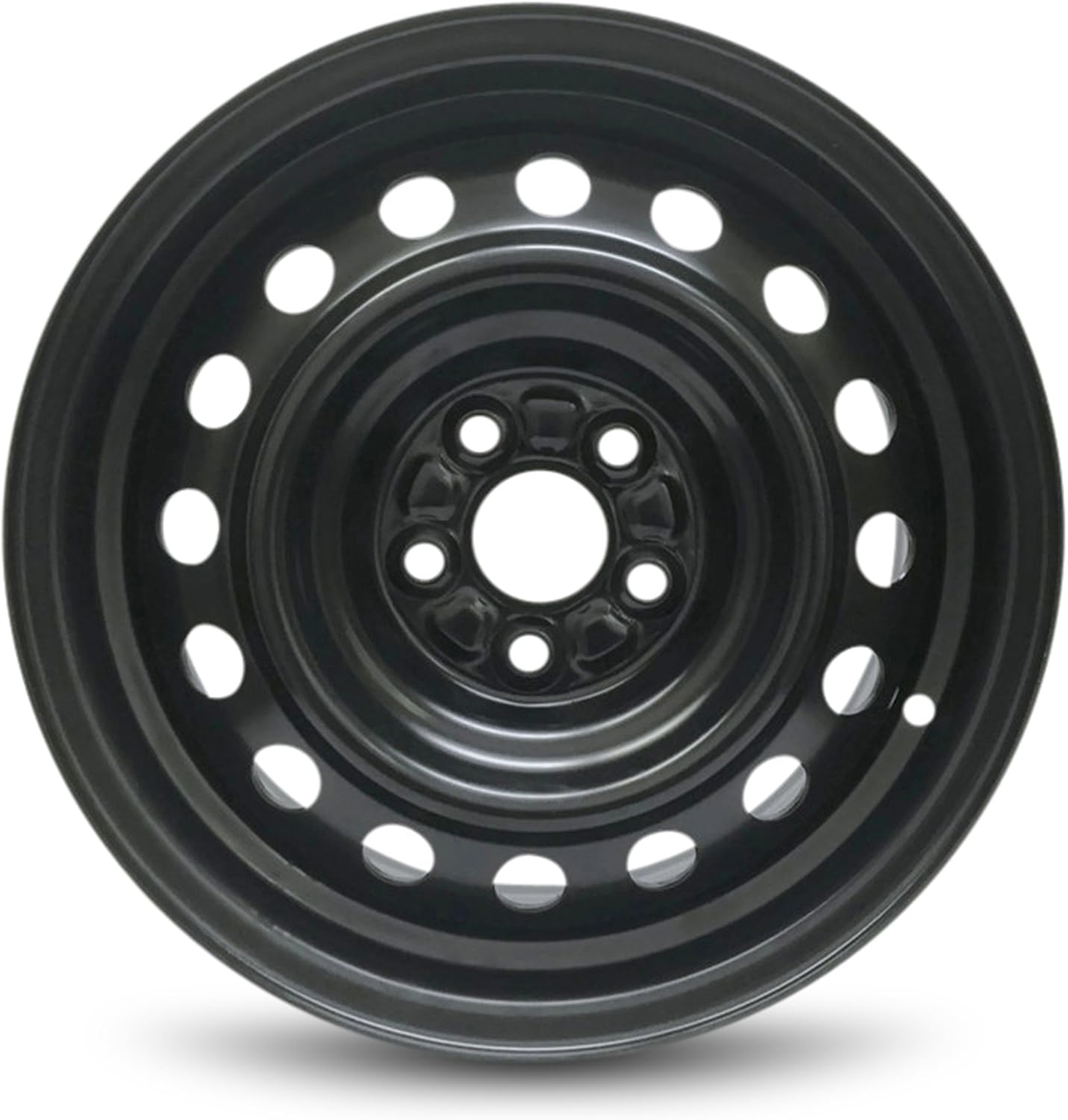 16 inch 5 Lug Black Steel Wheel Y741