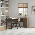 Reclaimed Oak L-Shape Computer Desk S848564