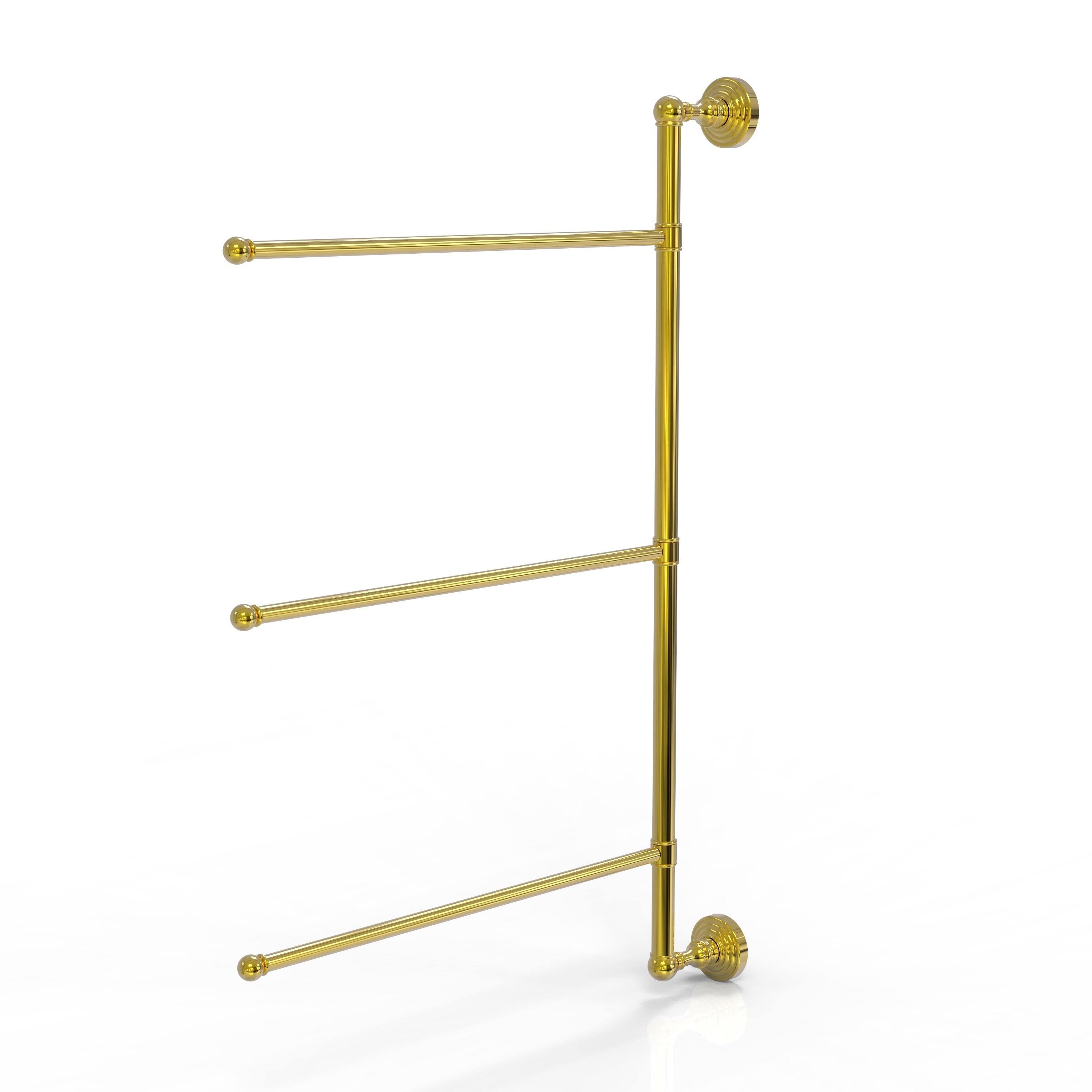 Matte White 28-in Swing Arm Towel Bar K640597