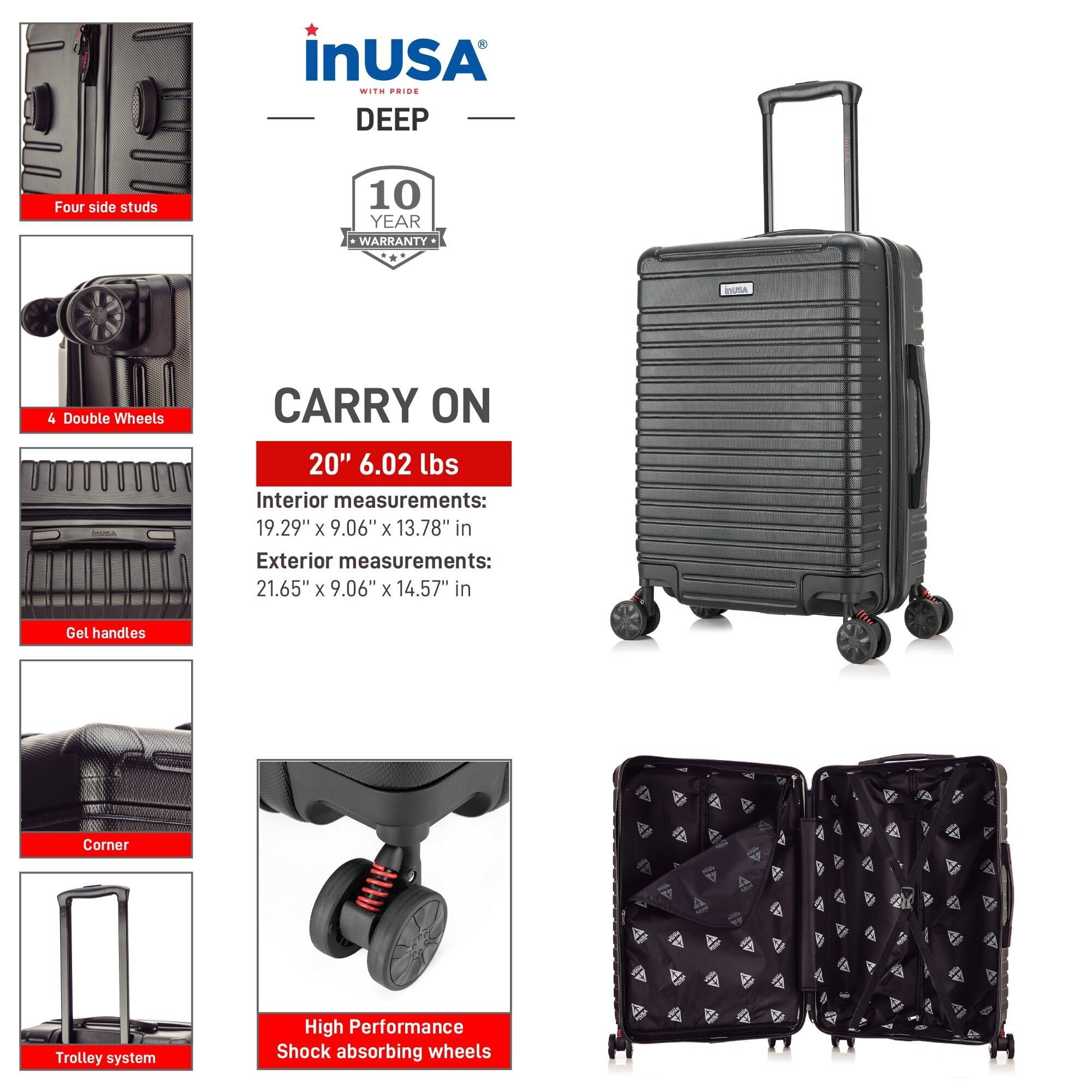 Rose Gold 20 in. Carry-On Hardside Spinner Z697938