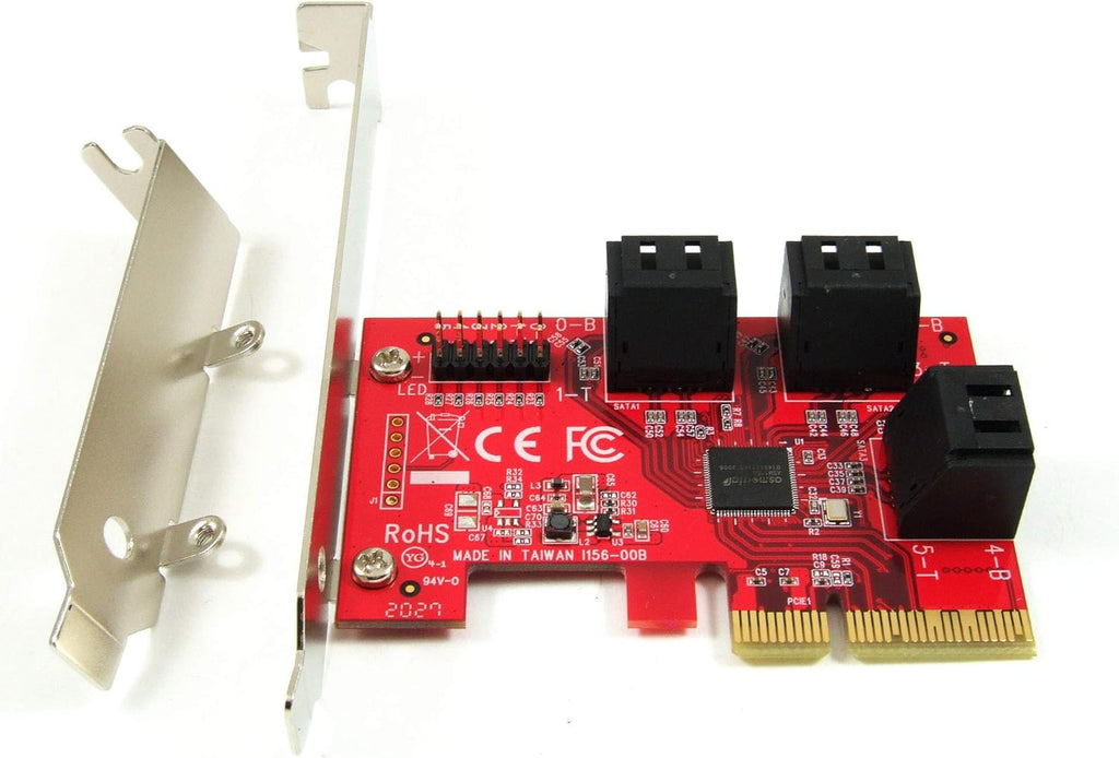 6-Port SATA 6G PCI Express x4 Host Adapter Card, Pack of 2 K579175