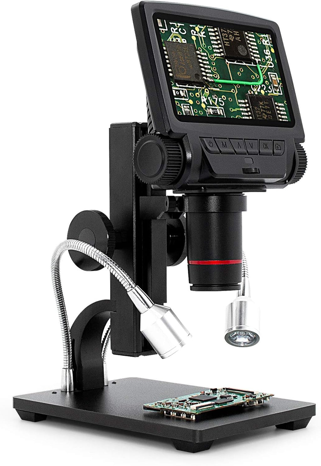 USB Digital Microscope 260X Magnification with 5'' 1080P LCD Display K3966