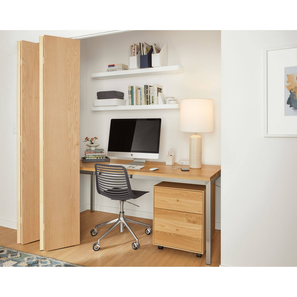 Grey Mini Swivel Office Chair U2722