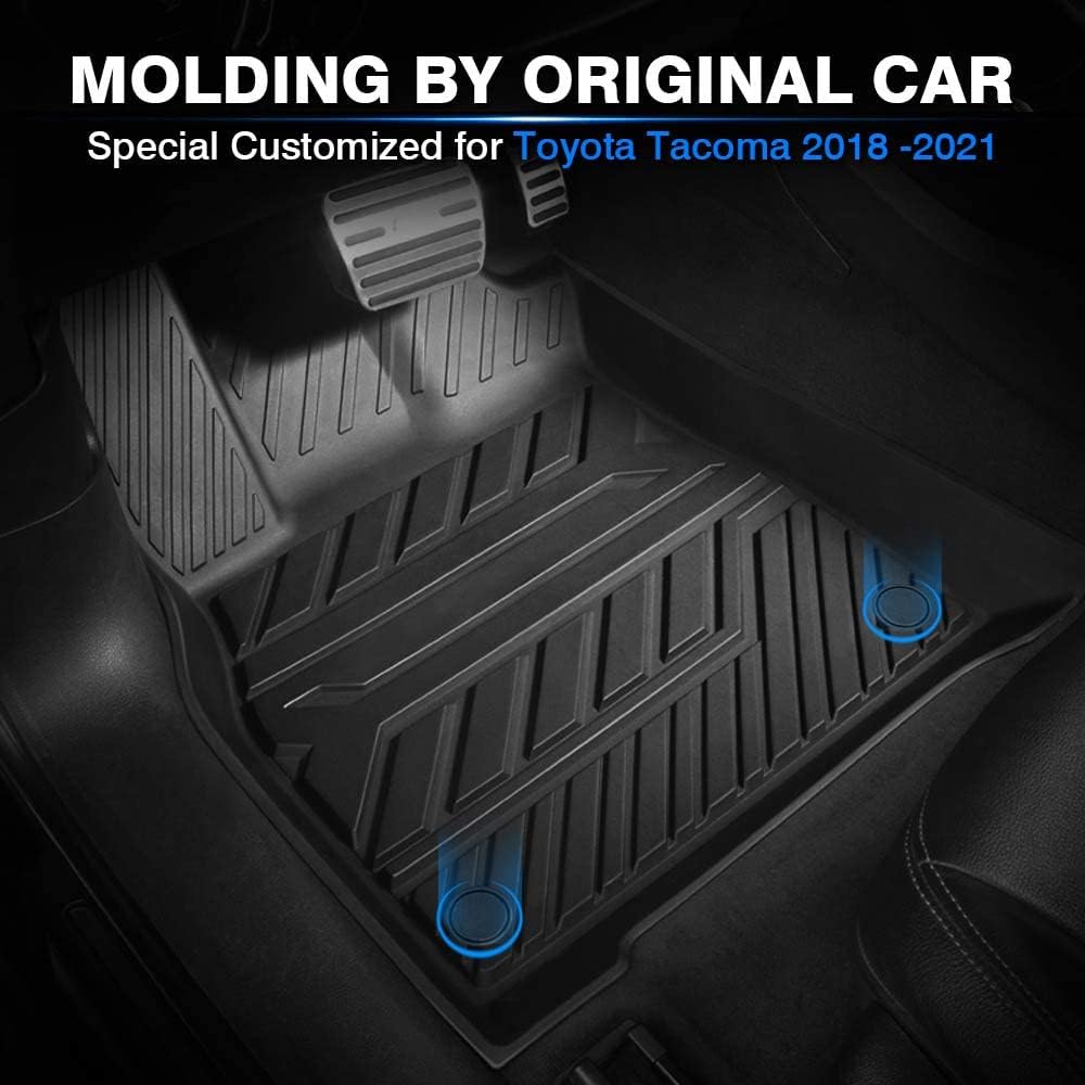 Black TPE Floor Mats 2 Row Full Set V62510