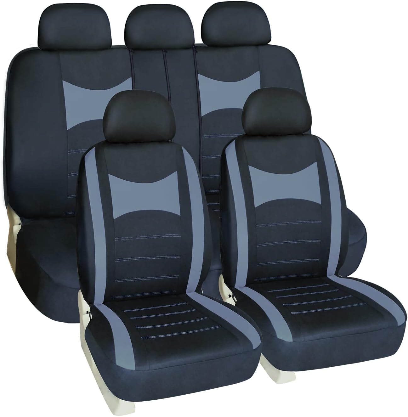Red Full Set Car Seat Covers R9808