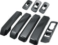 ABS Carbon Fiber Pattern Window Lift Trim Switch Panel Cover Black Pack of 2 G30294