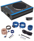 600W Powered Under-seat Car Subwoofer Sub+Amp Kit F9307