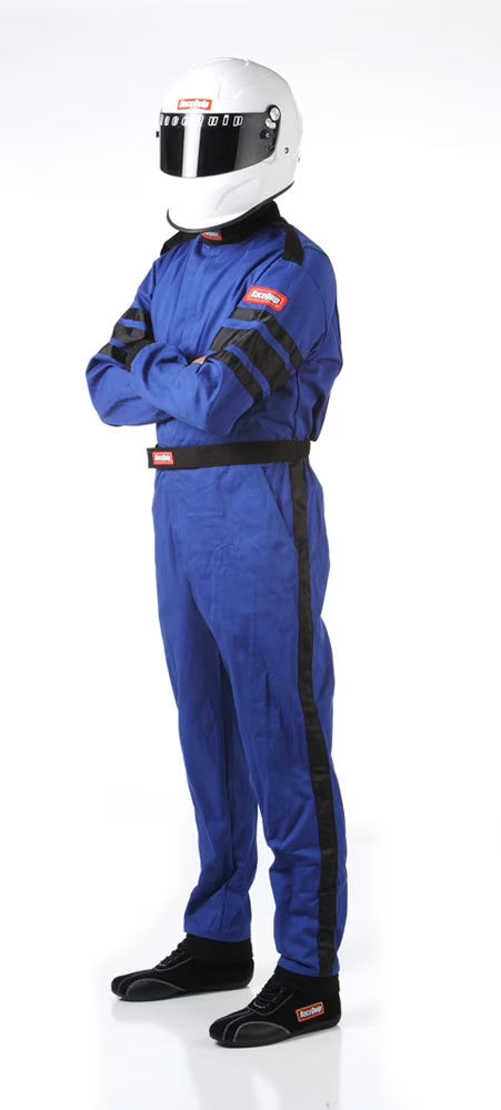 Blue/Black 1-Pc Driving Suit H18692