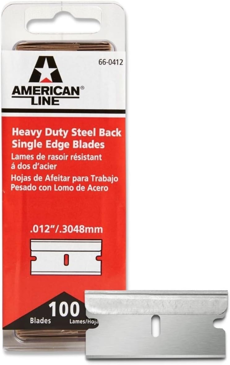 500-Pack 0.012 High Carbon Steel Single Edge Razor Blades W260