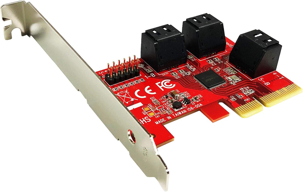 6-Port SATA 6G PCI Express x4 Host Adapter Card, Pack of 2 K579175