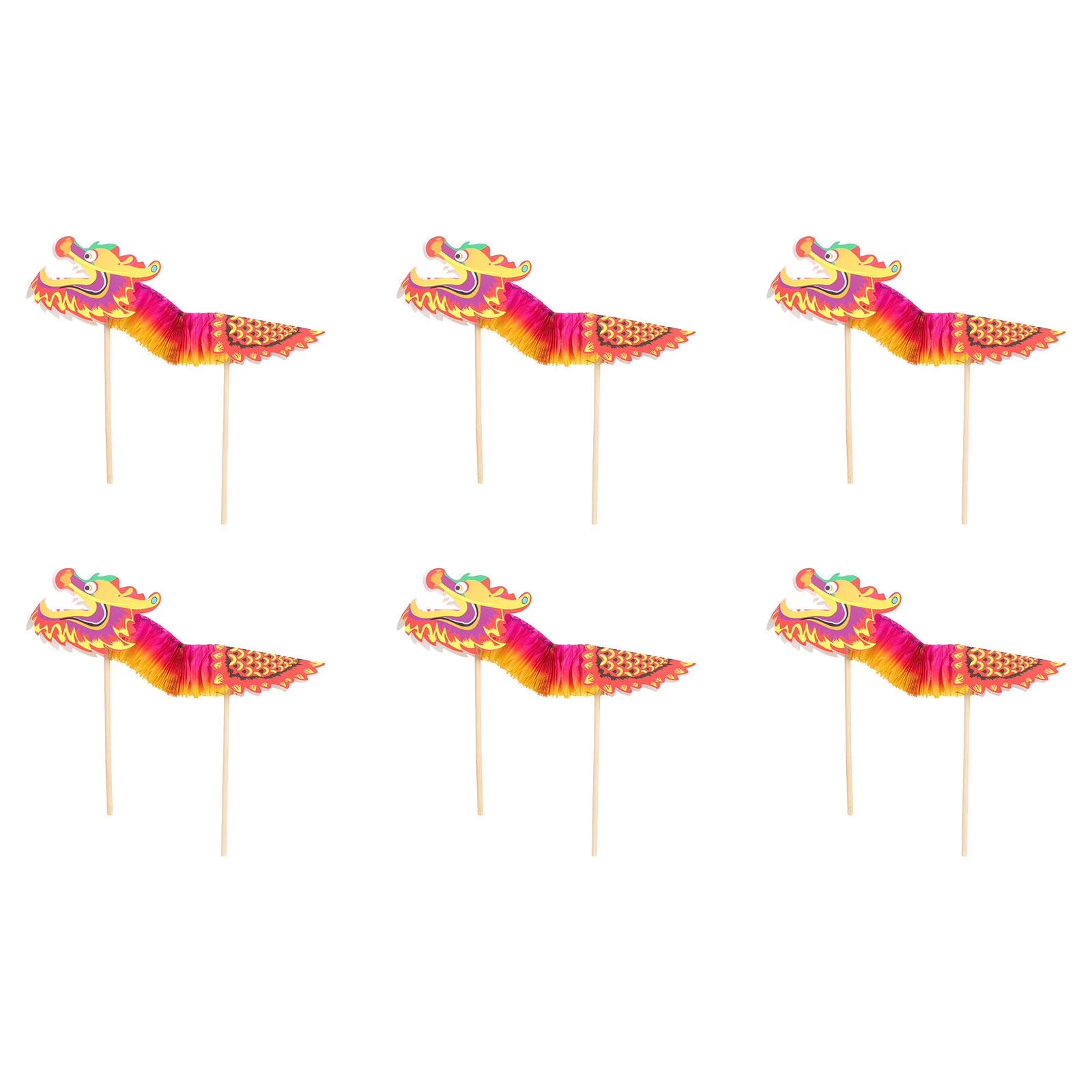 20 Sets Kids Manual Chinese Dragon Making Material Handmade Toy E67722