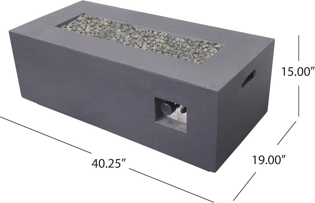 Dark Gray Outdoor Fire Pit Z376