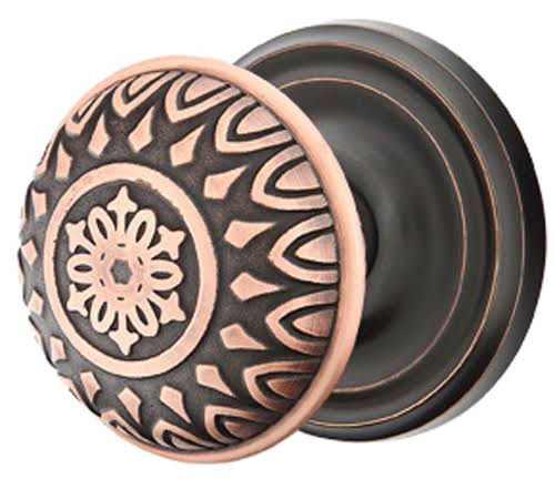 Solid Brass Passage Door Knob Set with Rosette B76702