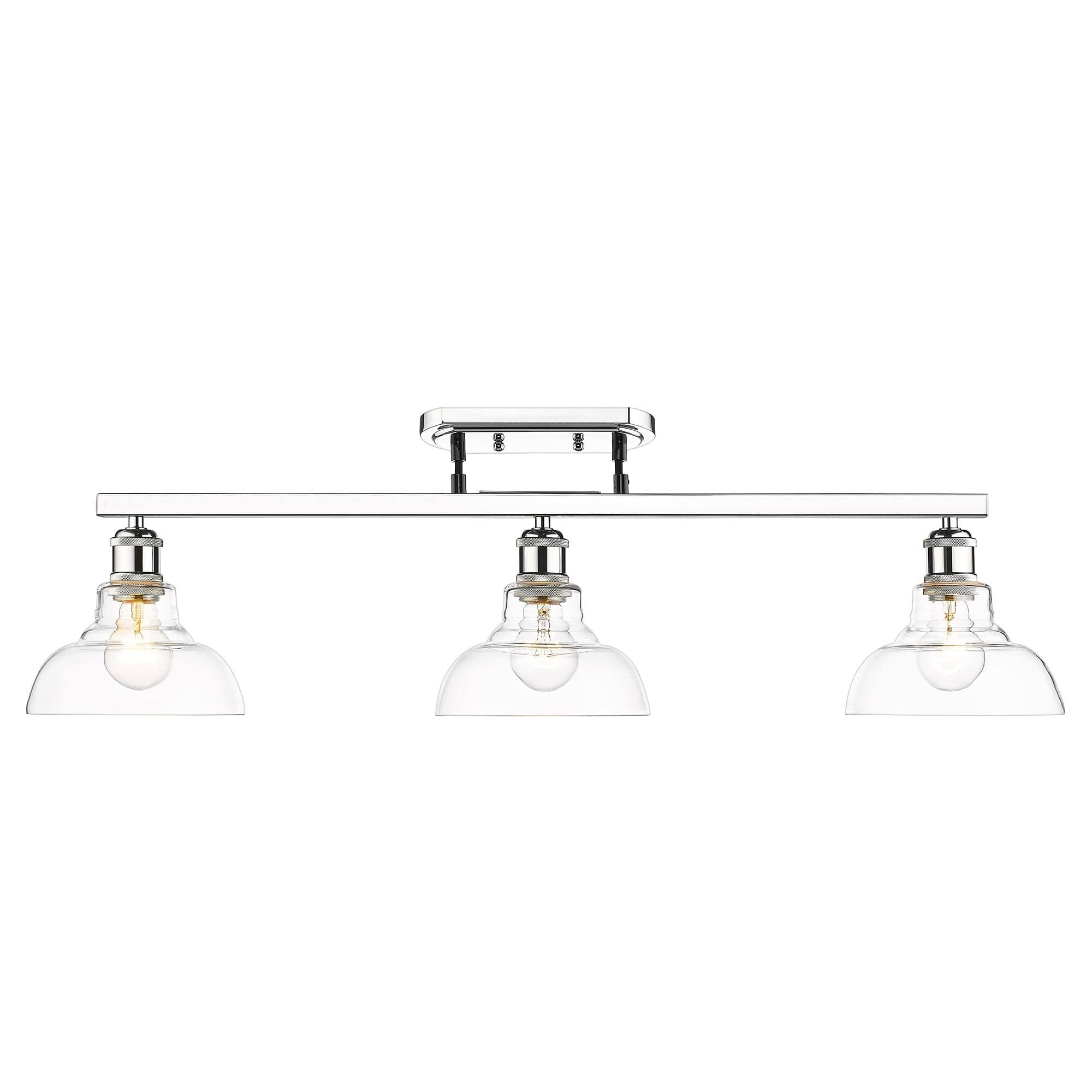 Matte Black 3 Light Semi-Flush F977644