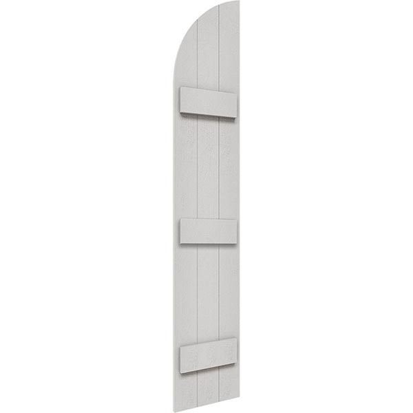 Rustic Three Board Joined Board-n-Batten Faux Wood Shutters J45228