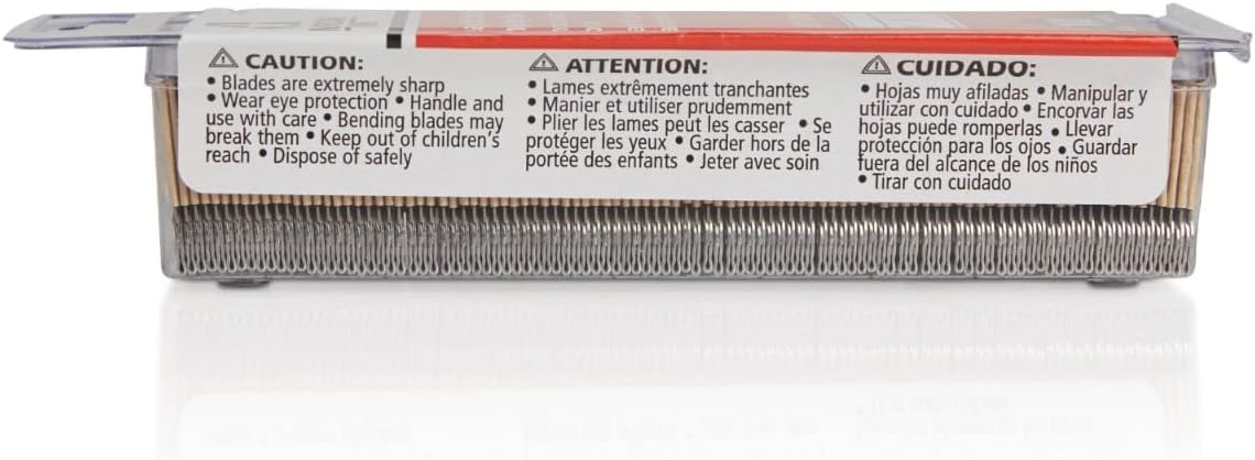 500-Pack 0.012 High Carbon Steel Single Edge Razor Blades W260