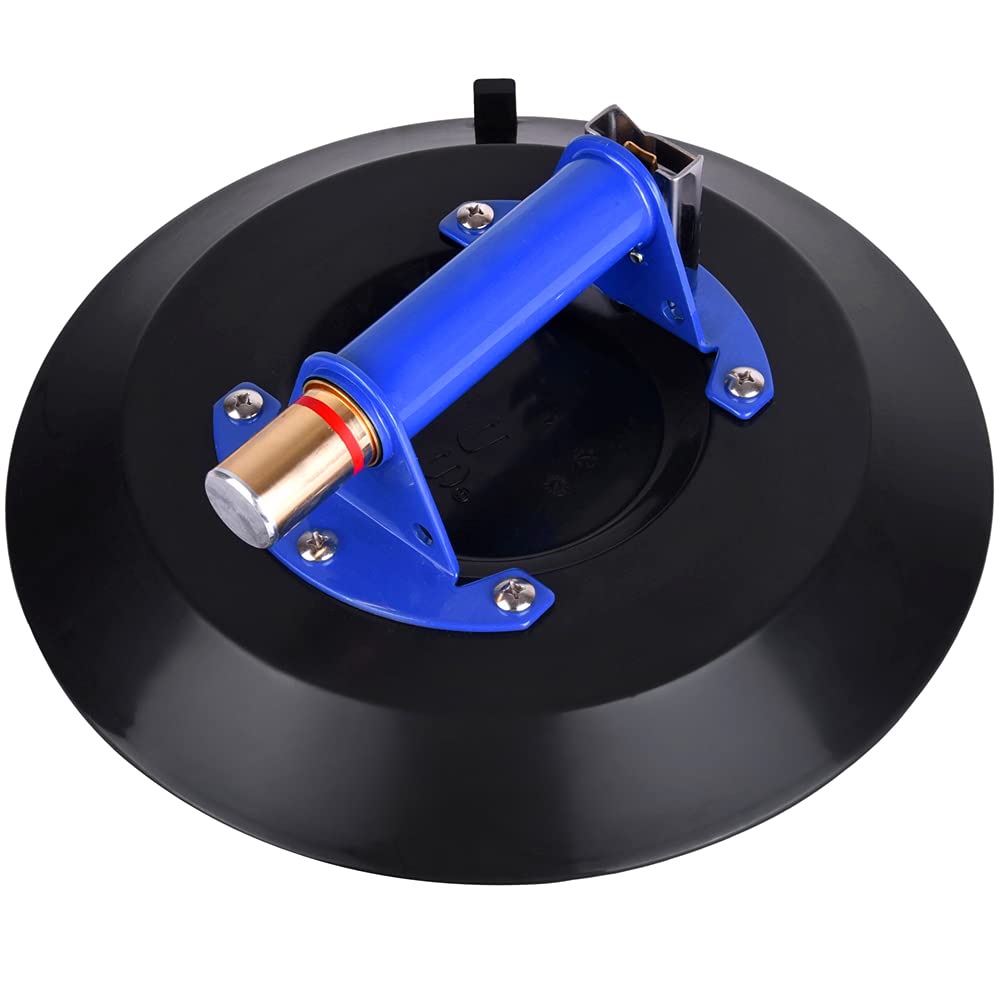 8 Glass Suction Cup Vacuum Glass Lifter with Metal Handle and Brass Pump Q361