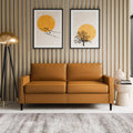 Camel Brown Fabric Sofa N456