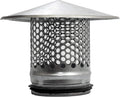 4 inch Round Galvanized Metal Roof Cap Vent Cover Pack of 2 V107