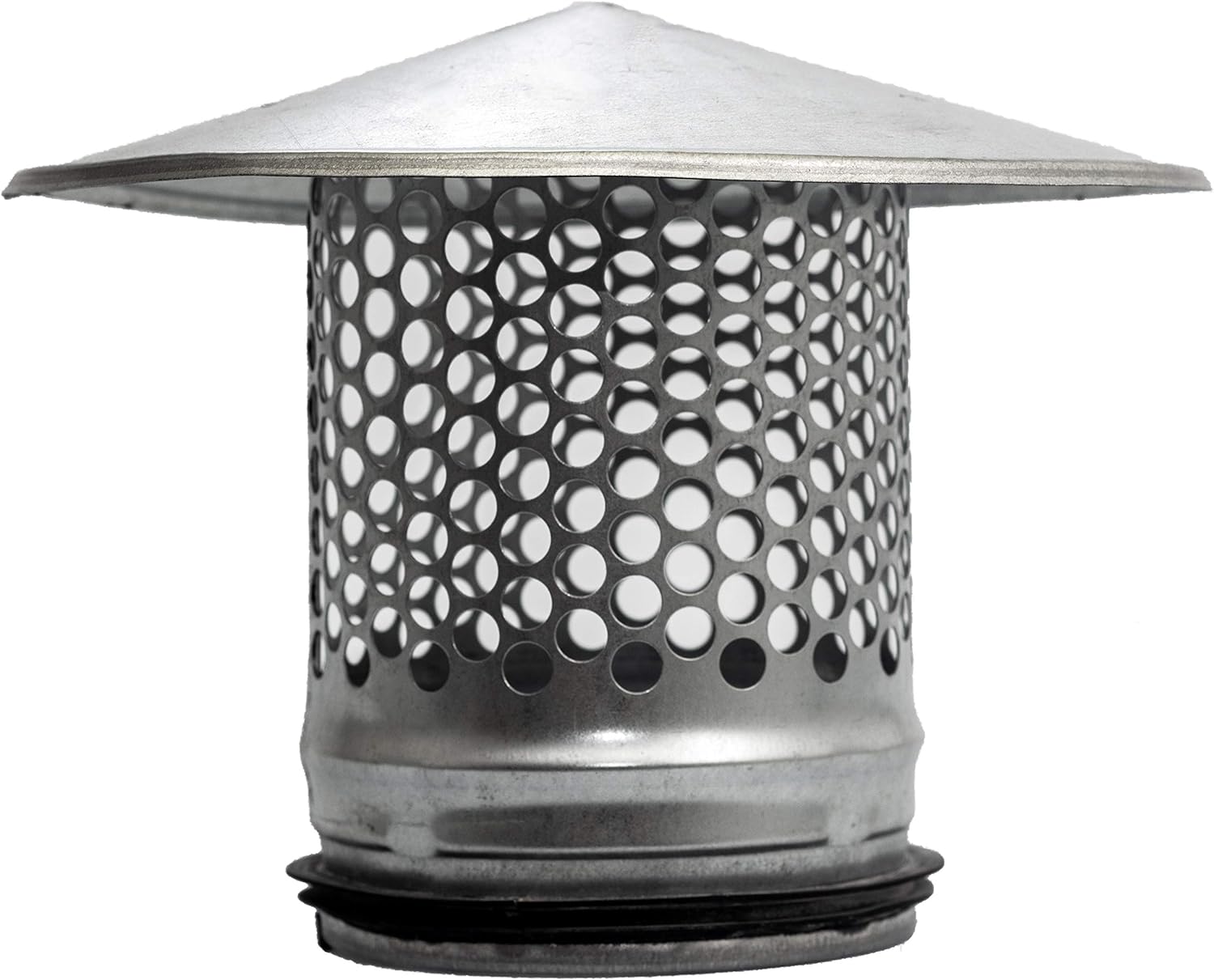 4 inch Round Galvanized Metal Roof Cap Vent Cover Pack of 2 V107
