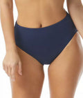 High Waist Bikini Swim Bottom Blue Medium H52917