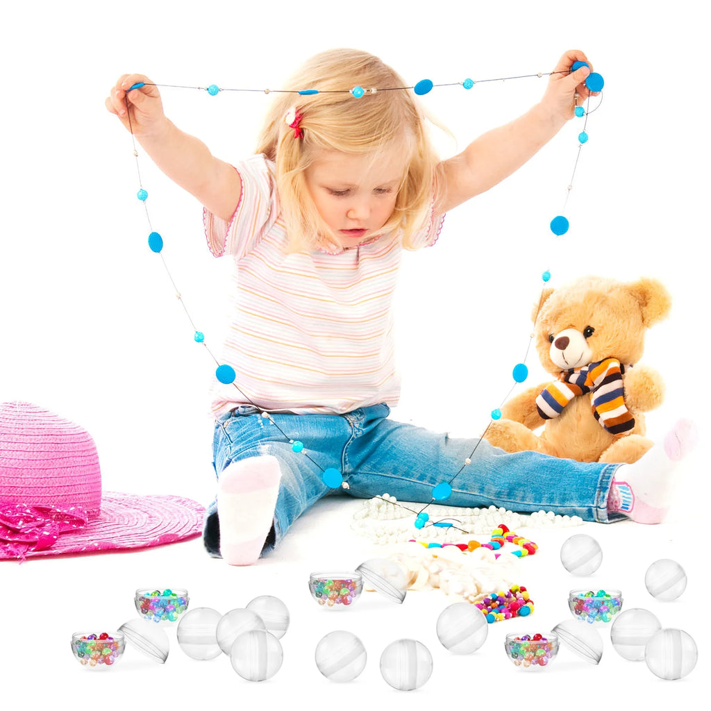 200 pcs Clear Plastic Fillable Balls G81665