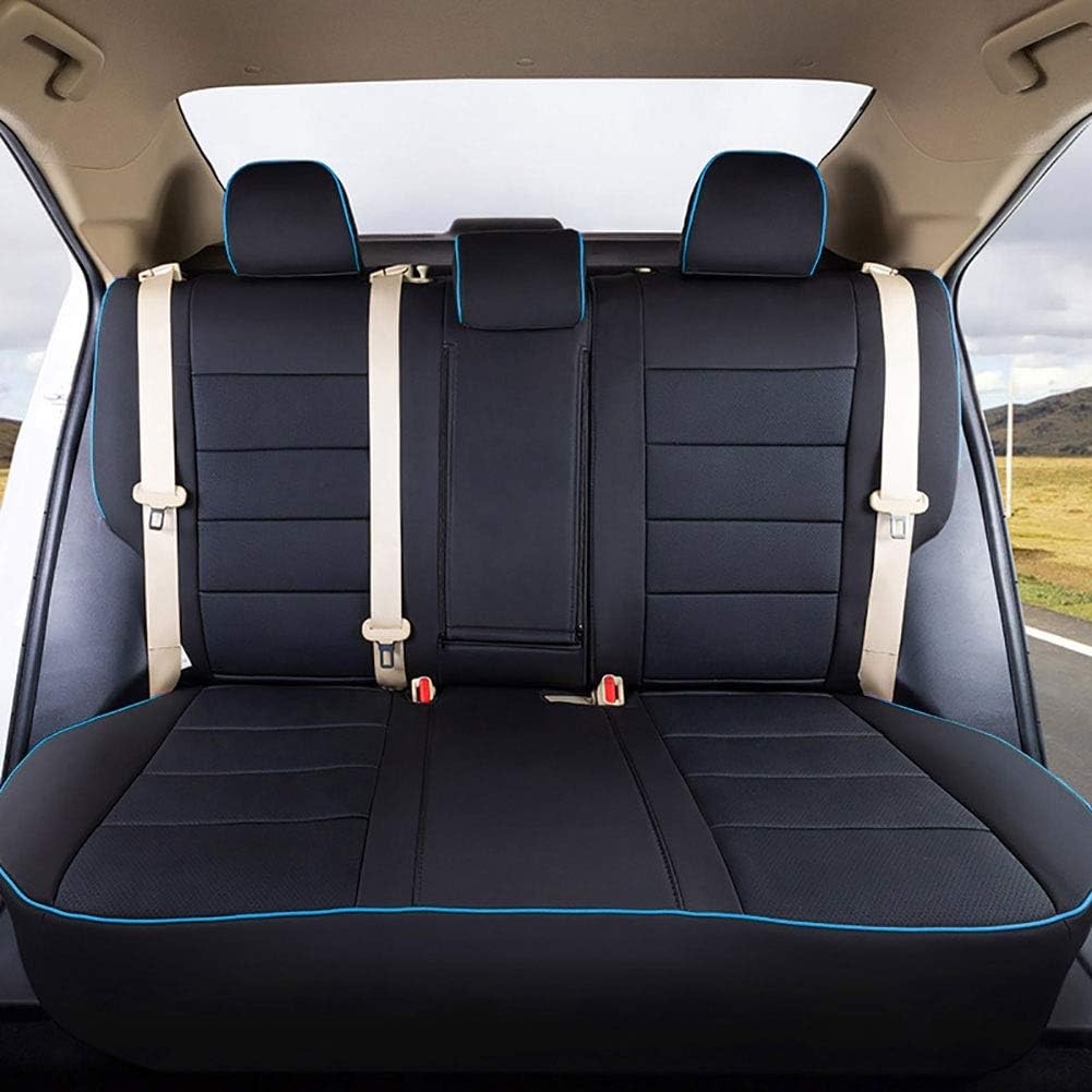 Black Leatherette Car Seat Covers for Toyota Tundra C3111