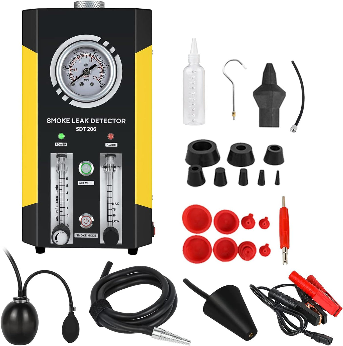 Automotive Smoke Machine Leak Detector EVAP 12V Car Pipe System Smoke Tester with Adjustable Flow Meter K286679