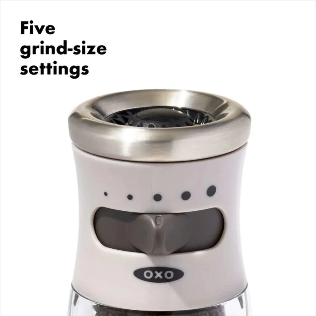 Contoured Mess-Free Pepper Grinder U4978
