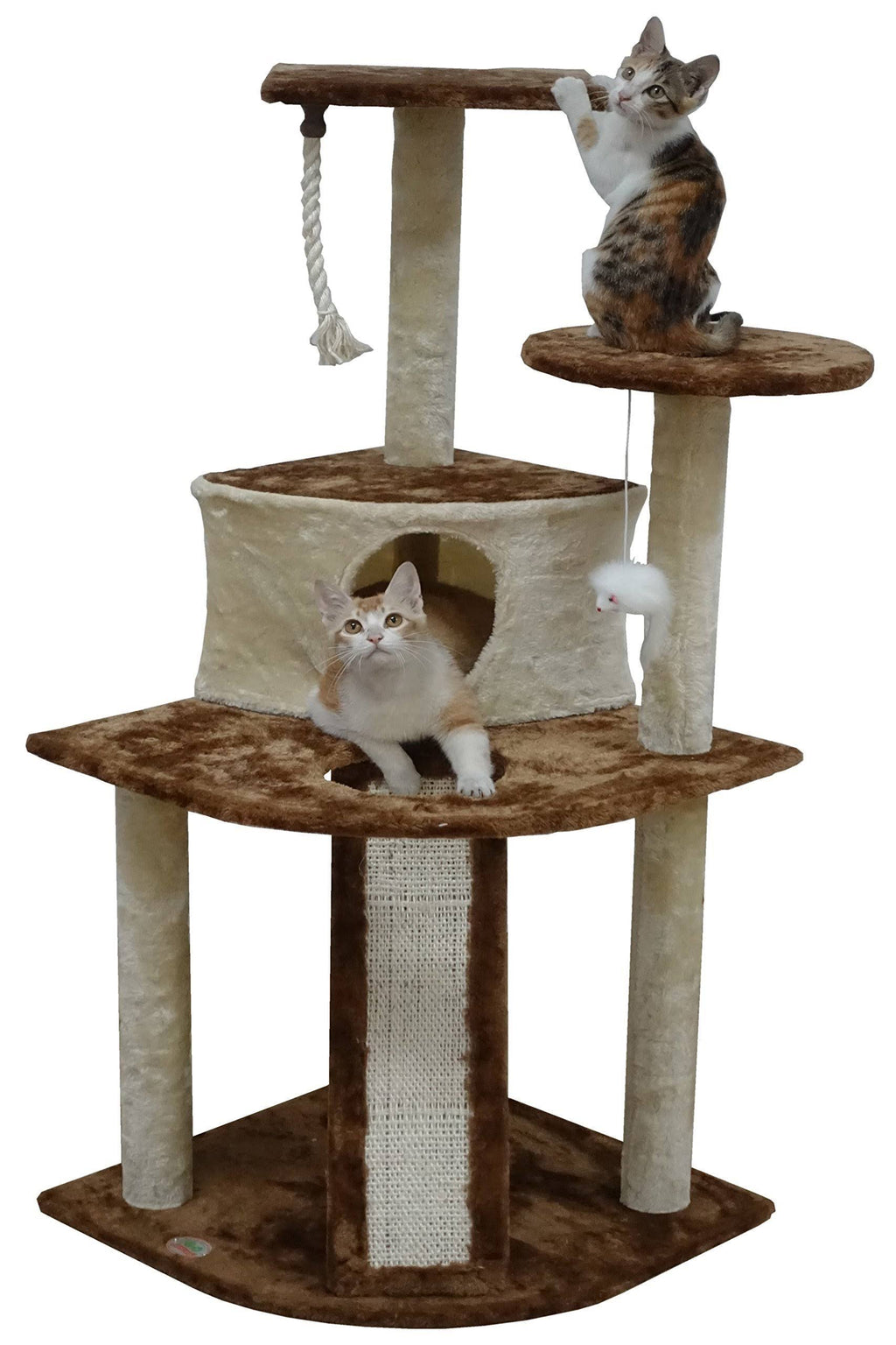47x22 Beige Brown Cat Tree J15843
