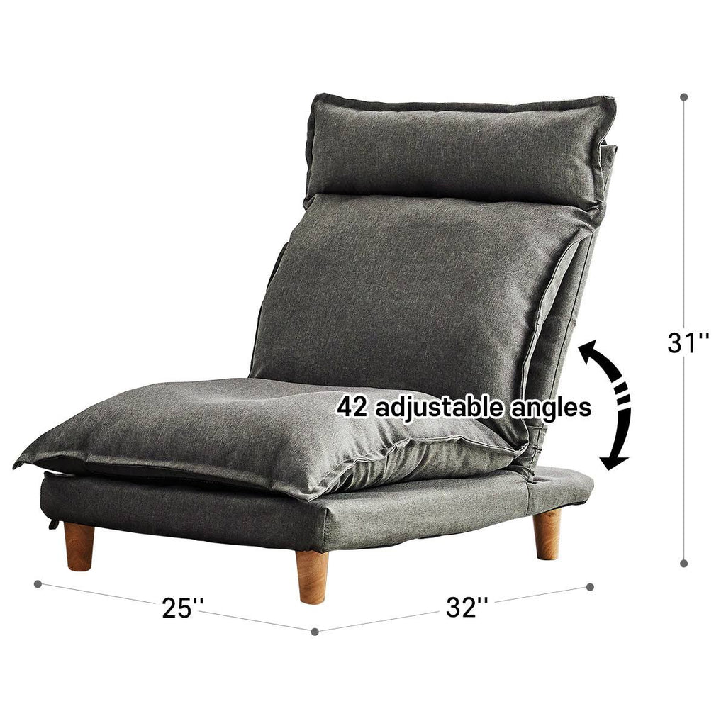 Grey Reclining Sofa with Ottoman V93709