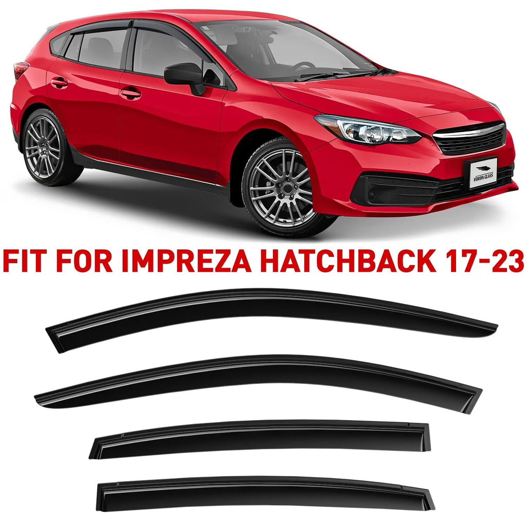 4 Pieces Glass Rain Guards for Subaru Impreza Hatchback C1579