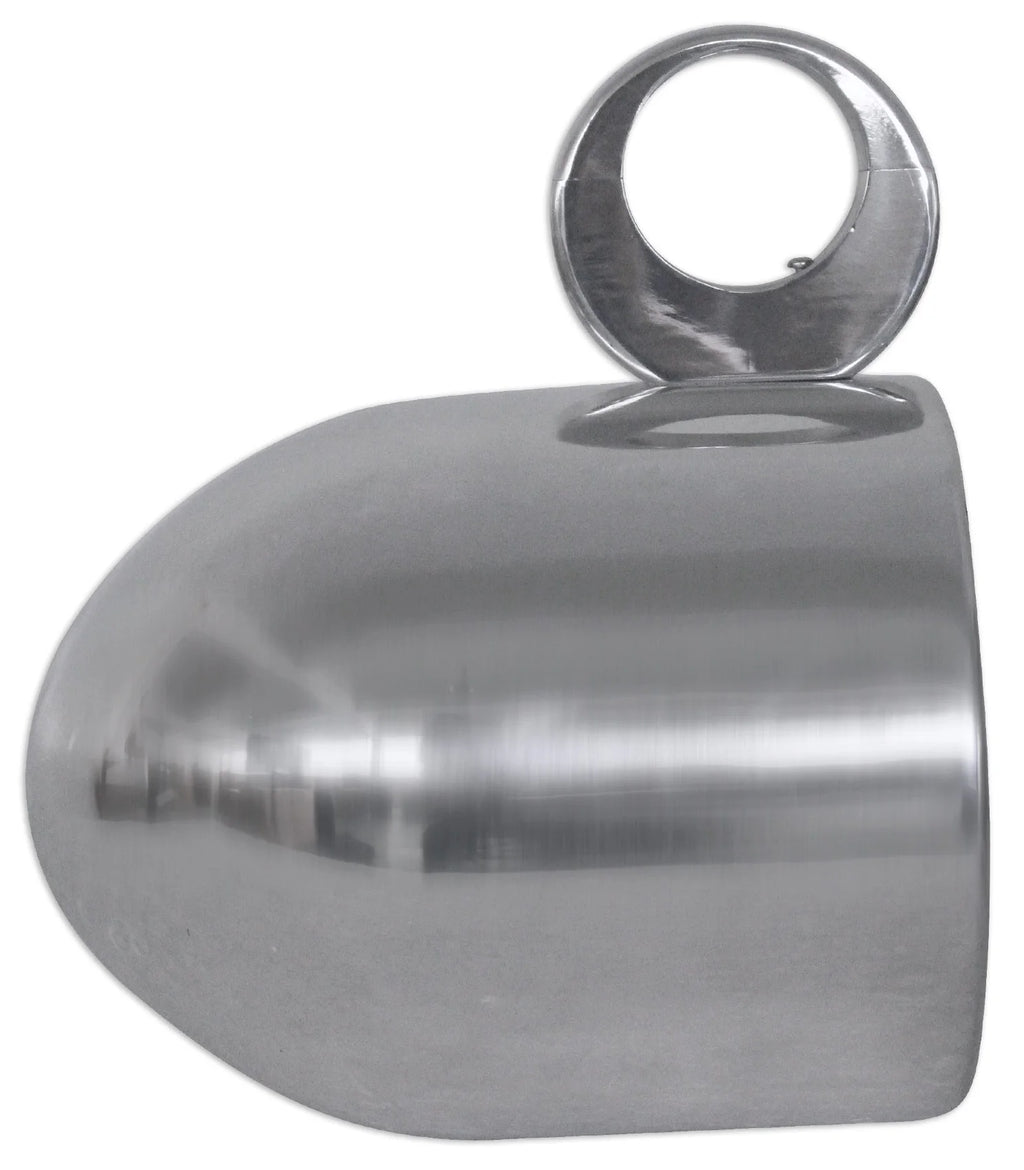 8” Polished Silver Aluminum Wakeboard Tower Speaker Enclosures O6977