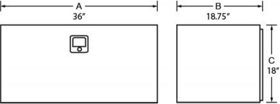 Underbody Box Steel White L62224