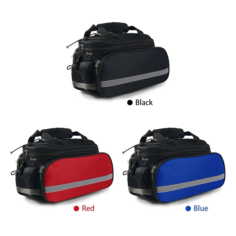 Rear Seat Bag Expandable MTB Bike Rack Bag with Rain Cover N59374