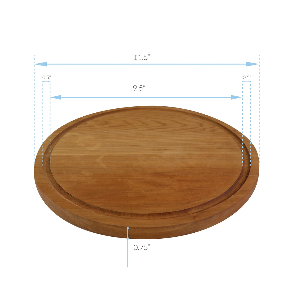 Cherry Round Cutting Board with Juice Drip Groove U328241