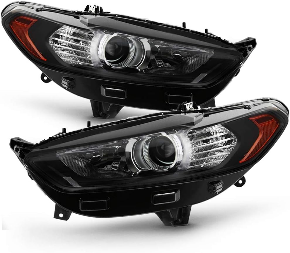 Black Housing Projector Headlights Headlamps Assembly H293